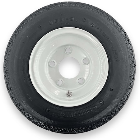 Rubbermaster - Steel Master Rubbermaster 4.80-8 4 Ply Highway Rib Tire and 5 on 4.5 Stamped Wheel Assembly 598905